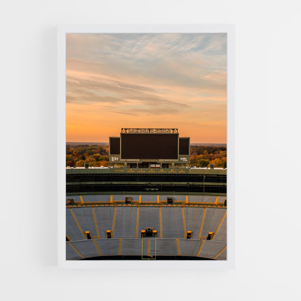 Poster Coucher de Soleil à Lambeau (vue 3)